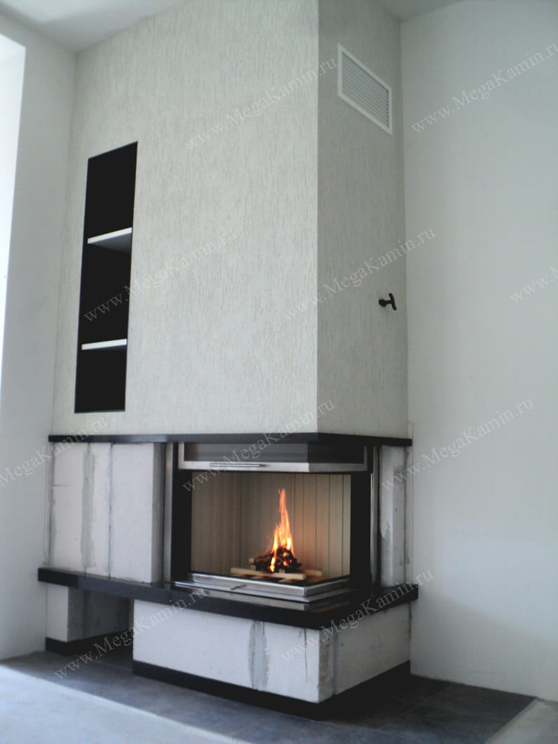 61. Каминная топка SPARTHERM Linear 4S Varia 2Rh камин угловой