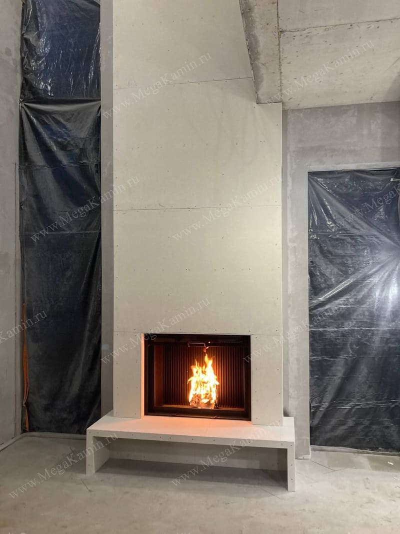 32. Каминная топка АСТОВ ПС 10080 камин фронтальный  