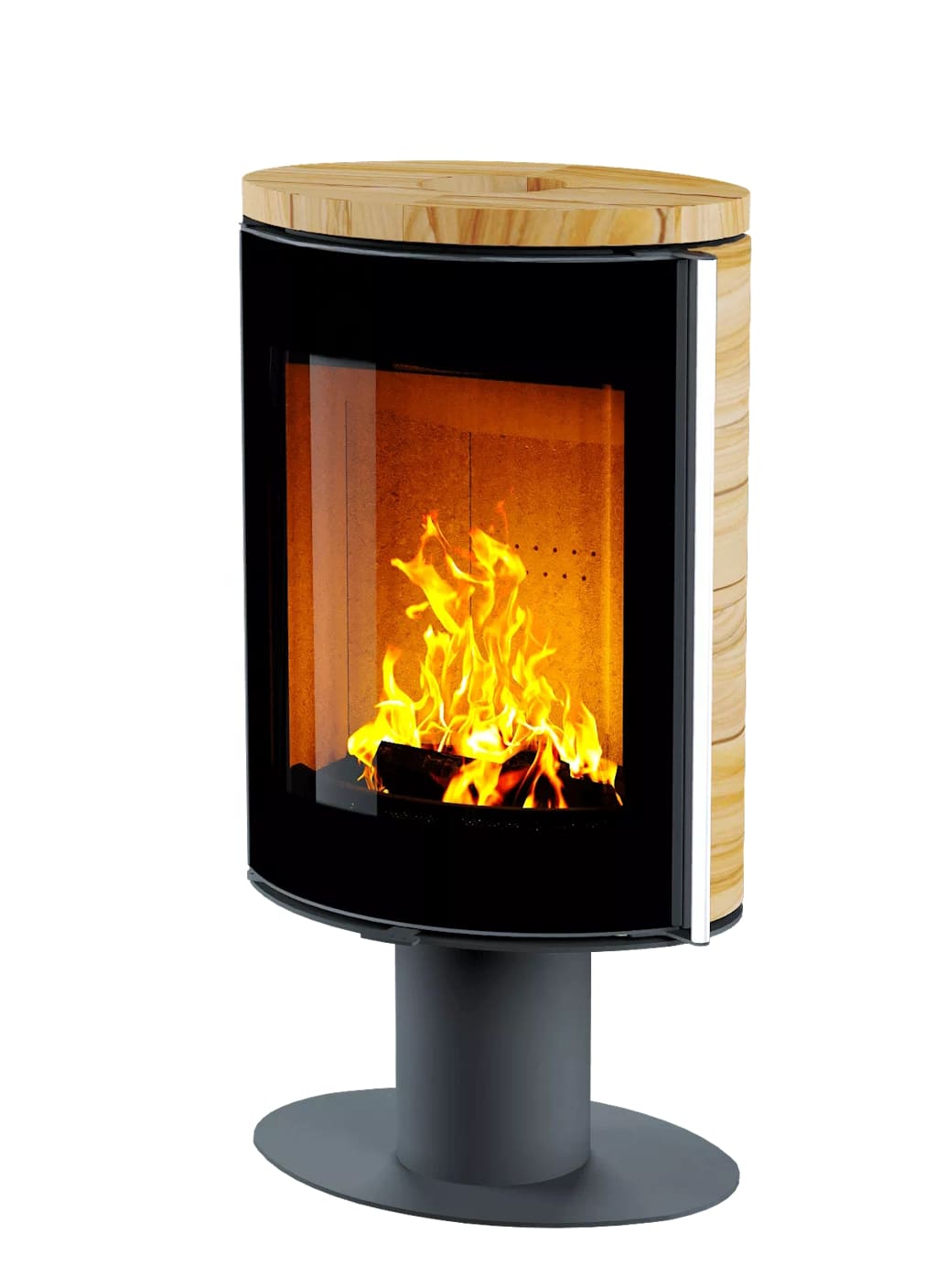 Печь-камин <br/>АСТОВ OVAL PLUS 600 